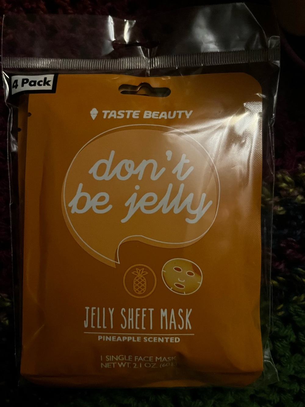 Taste Beauty "Don't Be Jelly" Jelly Sheet Mask Sweet and Salty 4 Pack